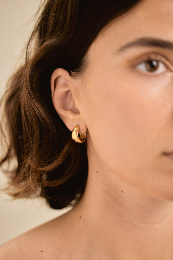 Curved Form Hoops Small