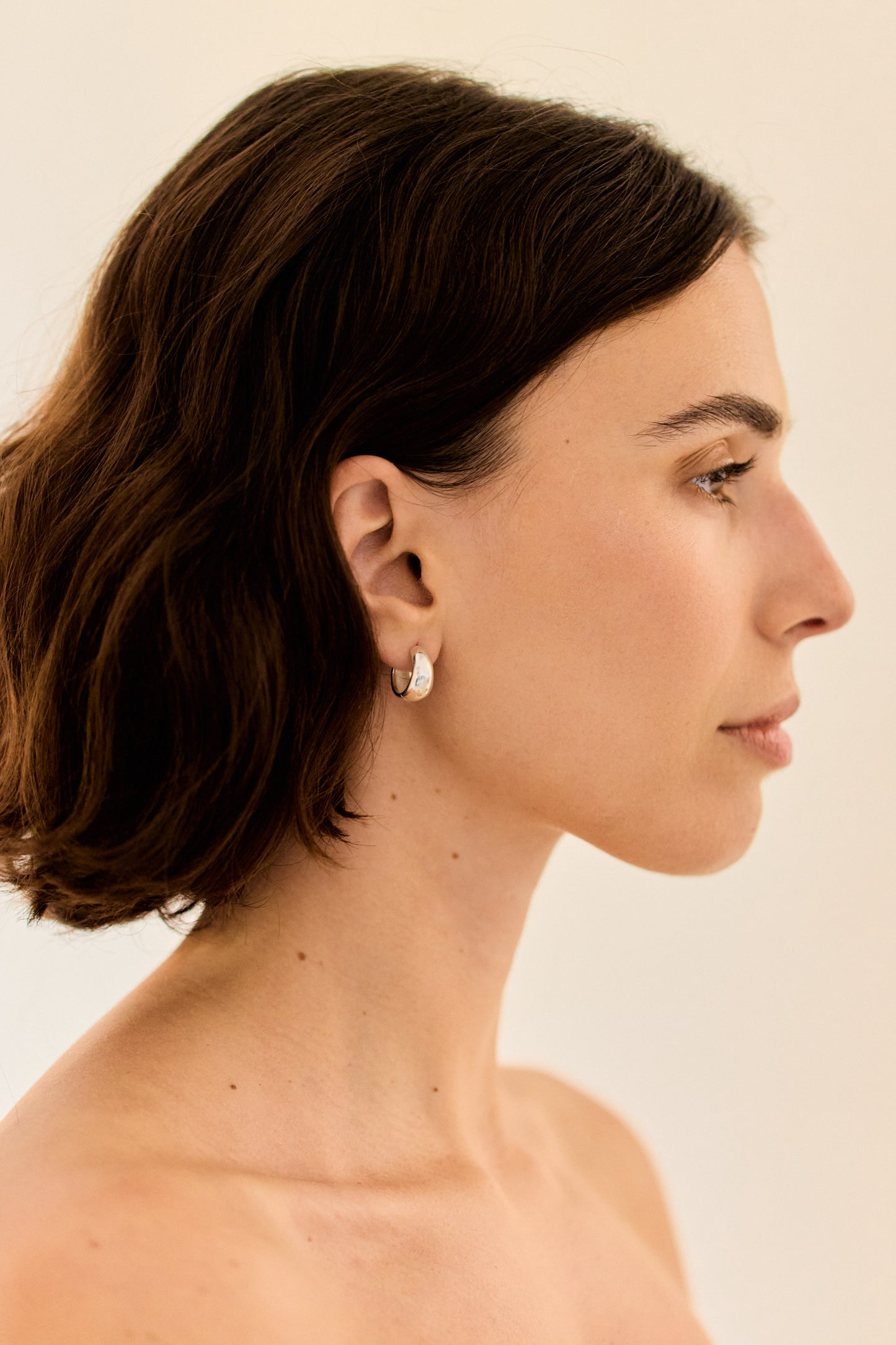 Curved Form Hoops Small