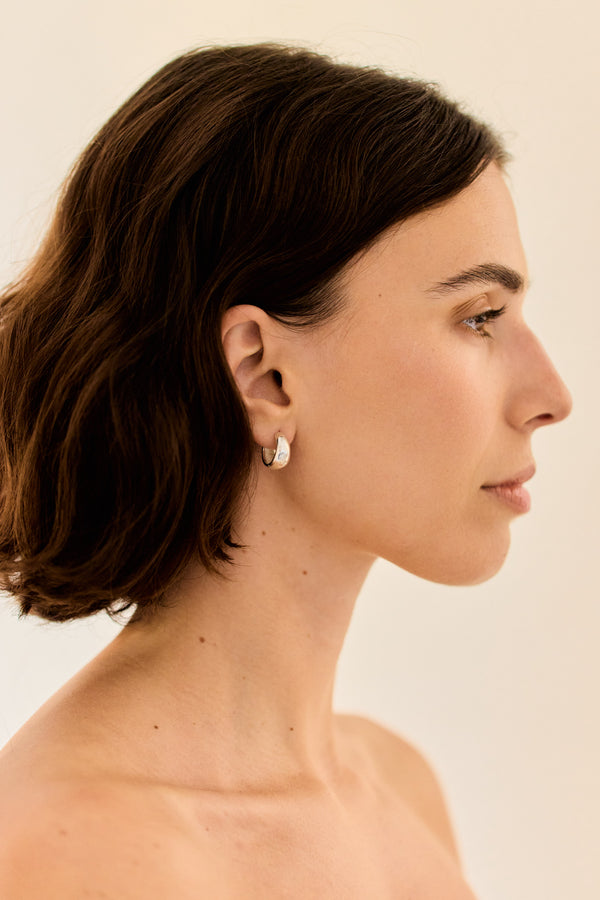 Curved Form Hoops Small